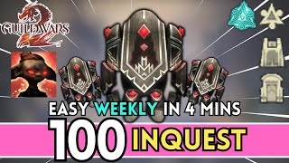 KILL 100 INQUEST IN 4 MINS  Easy Wizards Vault Weekly Objective Completion  Guild Wars 2 [upl. by Okomot492]