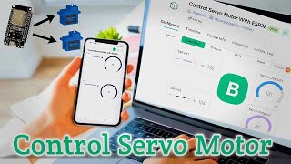 How to Control Servo Motor Using Blynk IOT and ESP32  Servo Motor Control With Blynk [upl. by Ahsile]