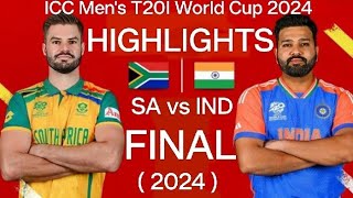 ind vs sa final 2024 highlights  india vs south africa final 2024 highlights  t20 world cup fiinal [upl. by Asilanom]