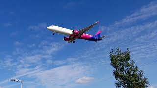 wizz Airbus A321251NX landing Gatwick Airport 13092024 [upl. by Aicnarf607]