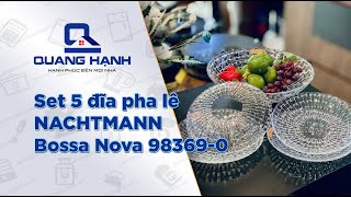 Set 5 đĩa pha lê NACHTMANN Bossa Nova 983690 [upl. by Notsnhoj]