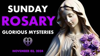 SUNDAY ROSARY  Glorious Mysteries with MOM • NOV 03  HALF HEART • Rosary Today [upl. by Staten]