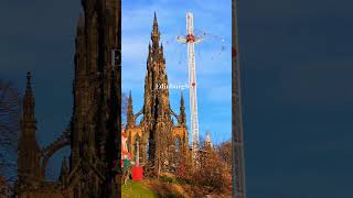 Christmas in Edinburgh 2024 ❤️ christmas scotland highlands travel market scottsmonument [upl. by Harbison]