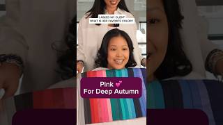 Color Analysis Pink for Deep Autumn [upl. by Enylcaj]