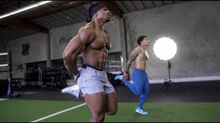 10 MINUTE FAT BURN WORKOUT  NO EQUIPMENT  SIMEON PANDA amp AUSTIN DOTSON [upl. by Releyks]