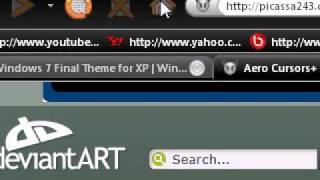 how to get the windows 7 theme for XP [upl. by Gunther]