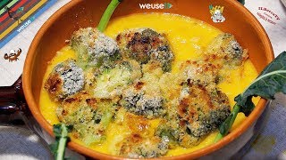 168  Crema di zucca e broccoli gratinatie poi in casa barricati piatto vegetariano equilibrato [upl. by Tiffy]