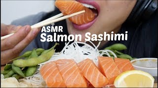 ASMR Salmon Sashimi  Edamame EATING SOUNDS NO TALKING  SASASMR [upl. by Douglass]