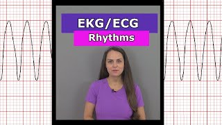 ECG EKG Heart Rhythms Nursing shorts afib vtach bradycardia sinus rhythm aflutter [upl. by Mendie104]