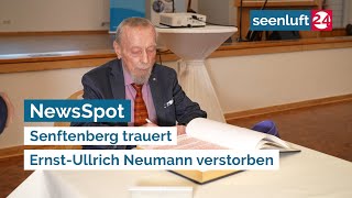 NewsSpot Senftenberg trauert  ErnstUllrich Neumann verstorben [upl. by Hamfurd]