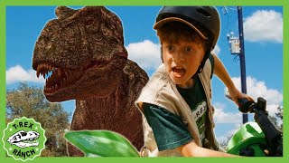 Epic TRex Escape Vehicles Dinosaurs amp MORE  TRex Ranch Dinosaur Videos for Kids [upl. by Jasen]