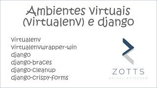 Como criar ambientes virtuais no Python com virtualenv e instalar pacotes como o Django numpy etc [upl. by Powder]