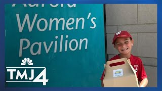 Woman and son deliver NICU care packages for premature babies and their families [upl. by Schuyler]