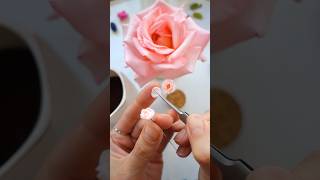 Polymer Clay Roses Polymer Clay Flowers making Clay Floral Earrings handmaderoses handmadeflowers [upl. by Roach]