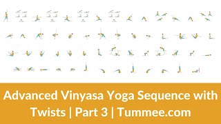 Vinyasa Yoga Sequence Twists Advanced Yoga Sequence Planning for Yoga Teachers Part 3Tummeecom [upl. by Warde]