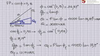 ejercicio de ejemplo sobre corrección del factor de potencia [upl. by Ennovahc460]