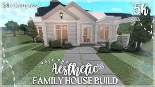 5k BLOXBURG SPRING AESTHETIC FAMILY HOUSE BUILD NO GAMEPASS [upl. by Ohs]