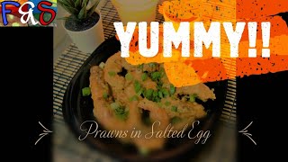 Prawns in Salted Egg  Yummy Prawns in Salted Egg  Easy to Cook Recipe Prawns  Prawns Recipe [upl. by Nosaes]