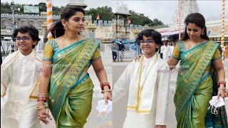 Telugu Actress Spotted in Tirumala [upl. by Nairb497]