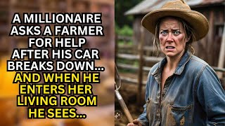 A MILLIONAIRE ASKS A FARMER FOR HELP AFTER HIS CAR BREAKS DOWN AND WHEN HE ENTERS HE SEES [upl. by Ahola]