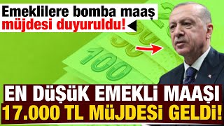 EN DÜŞÜK EMEKLİ MAAŞINA YENİ ZAM GELİYOR NE KADAR OLACAK [upl. by Kraska]