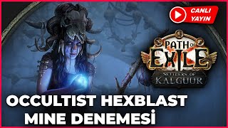 Occultist hexblast ama svalinli rehber  canlı yayın  Path of Exile 325 Ligi [upl. by Adranoel56]