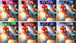 Lego Marvel Super Heroes 2013 DS vs 3DS vs Ps Vita vs PS3 vs XBOX 360 vs Switch vs PS4 Pro vs PC [upl. by Sonny]