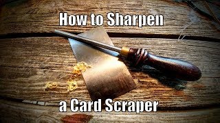 How to Sharpen a Card Scraper [upl. by Zelle718]