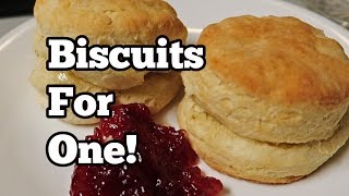 Biscuits for One only 3 ingredients Bake 1014 minutes at 425 until golden [upl. by Lamrert974]