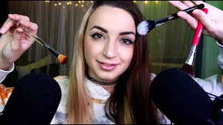 ASMR  Double Ear Mic Scratching and Brushing [upl. by Thaddus284]