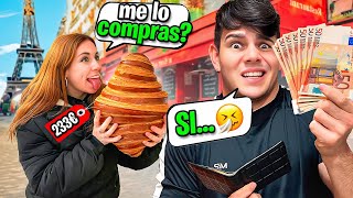 DIGO QUE “SÍ” A TODO LO QUE QUIERA MI NOVIA 💁🏼‍♀️💰 En París 🇫🇷 [upl. by Saw]