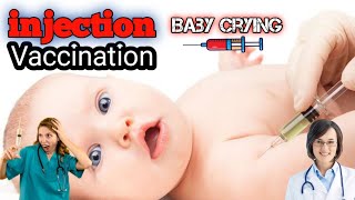 The Small Baby was vaccinated  Baby Crying with injection Vaccination Day Compilation [upl. by Eneres]