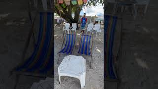 Phuket Beach Chair and table 160 Bahts all day phuket patongbeach phuketprices thailandbeaches [upl. by Boorman]