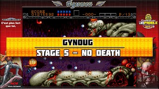 Gynoug Mega Drive Stage 5  No Death  Gameplay 100 [upl. by Carlina]