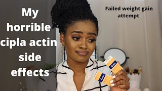 Horrible cipla actin experience  cipla actin side effects  failed weight gain [upl. by Ahsyia]