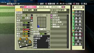 【プロスピ42007選手能力】ソフトバンク 23 城所龍磨選手 [upl. by Netsua]