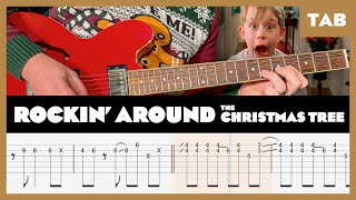 Rockin’ Around the Christmas Tree  Brenda Lee  Guitar Tab  Lesson  Cover  Tutorial [upl. by Aivilys]