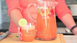 Strawberry and Lime Moscato Punch  Real Housemoms [upl. by Gilles]