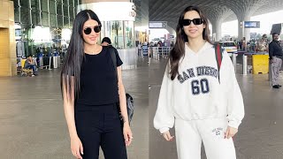 Shruti Haasan amp Zara Khan Spotted At Mumbai Airport [upl. by Monah372]