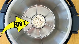 Cooking for 1 Instant Pot Rice Made Easy [upl. by Ramahs429]