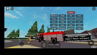 Hurricane county fire department chief 1engine 1engine 4rescue 1 and squad 5 On scene [upl. by Adnirem]