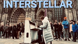 I played INTERSTELLAR in public with a piano [upl. by Erleena140]