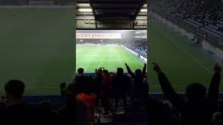 Oldham Athletic fans singing Allez Allez at home to Port Vale [upl. by Ayanahs]