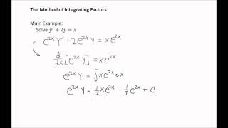 Integrating Factors [upl. by Josi]