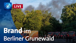 Großbrand im Berliner Grunewald [upl. by Koetke631]