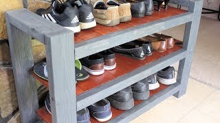 Shoe Rack Shelf DIY Custom [upl. by Abana]