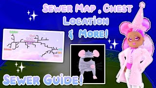 SEWER MAP FULL GUIDE TO THE SEWERS In The NEW YEARS EVENT 2022 Royale High Quest Guide [upl. by Milka834]