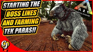 Setting Up A TEK PARASAUR Farm And Taming A Max LVL MEGATHERIUM  Ark Story Unmodded Ep 6 [upl. by Enalb516]