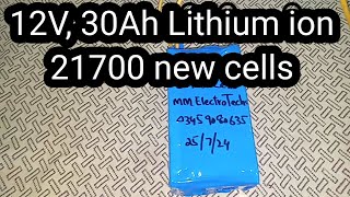 12V 30Ah Lithium ion 21700 cells battery pack for DC load [upl. by Nnaer510]