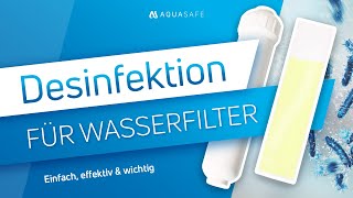 Desinfektion für Wasserfilter  Anleitung Wasserfilteranlage richtig desinfizieren 🦠 [upl. by Abbie]